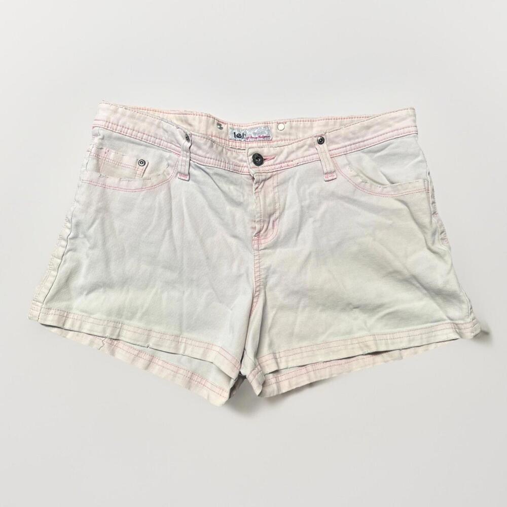 Lei‎ Pink Denim Shorts Woman’s Size 13 High Rise 34x3